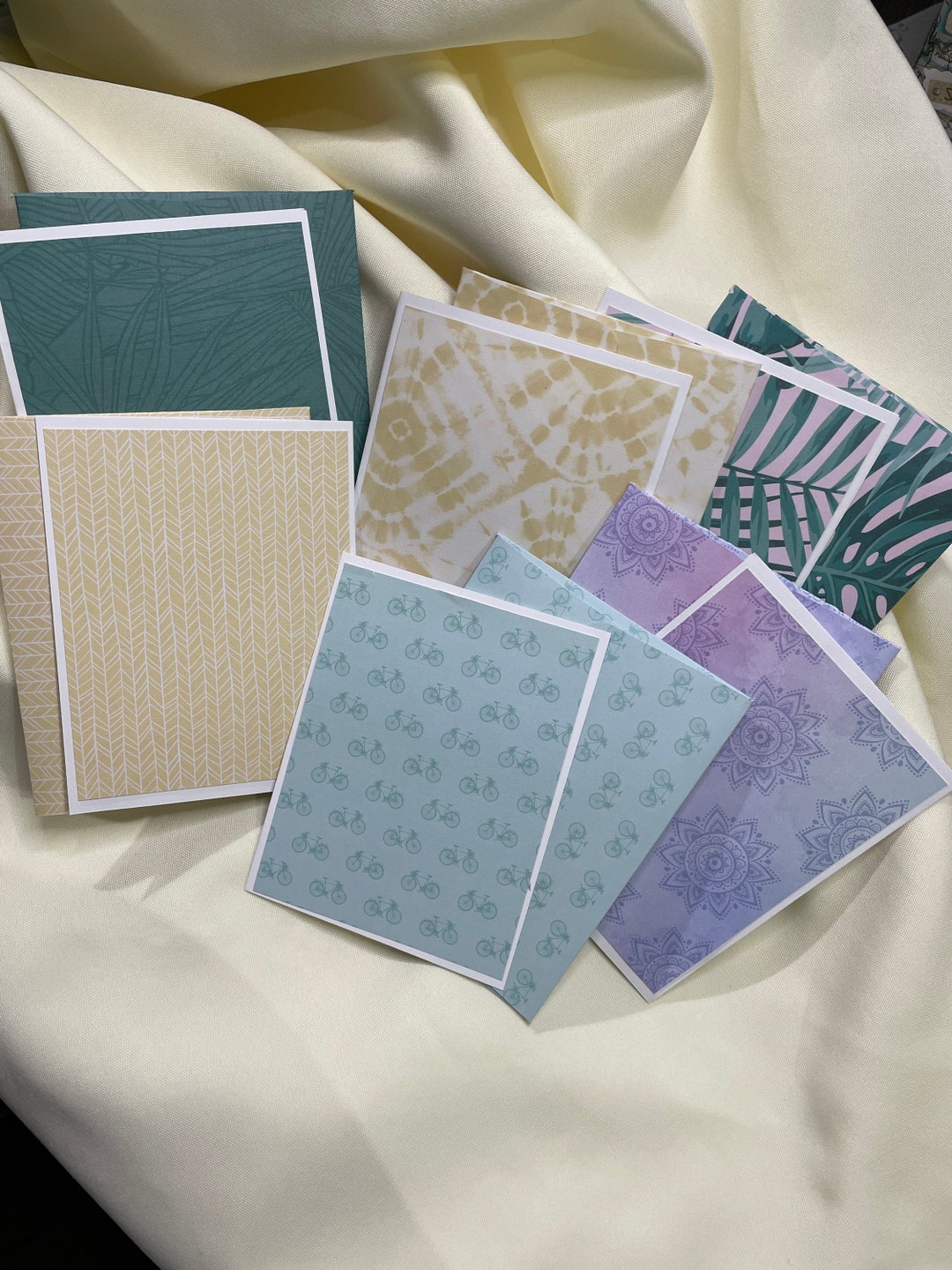 Handmade Blank Card Set, Assorted Designs (set of 6) - Etsy
