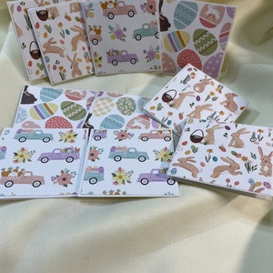 10 mini blanco paaskaarten | 3"X3" mini-notitiekaarten | Mini-notitiekaarten | Briefpapier | WenskaartenGRATIS WINKELTAS bij elke bestelling