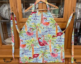 Apron, Adjustable Flamingos