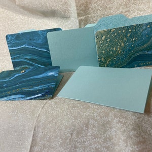 Mini File Folders Double Pockets (3-1/4&quot; X 4&quot;&quot;) - (5 pcs) / Stationary / Envelopes / Embellishments / Paper Goods / Notecards