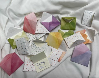 Pastel Polka Dot Tiny Love Notes - Set of 20