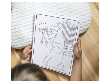 Bible Portraits Coloring Pages For Kids and Adults, Coloring Pages For Religious Portraits, Beautiful Bible Coloring Pages, Printable Pages