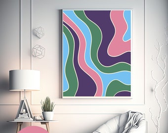 Digital Wall Art with "Shapes" , Wall Art for Home Decor, Custom Wall Art, Printable Digital Wall Art, Art For Wall, Wall Art Gift