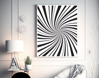 Digital Wall Art with "Black & White Zebra Stripes" , Wall Art for Home Decor, Custom Wall Art, Printable Digital Wall Art, Art For Wall