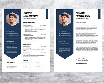 Resume Template with Photo, Professional Digital Resume, Canva Template Resume, Custom Resume for Professionals, Personalize Your Resume