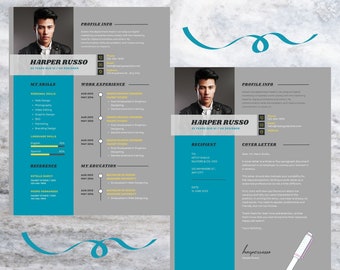 Resume Template with Photo, Professional Digital Resume, Canva Template Resume, Custom Resume for Professionals, Edit Resume Template