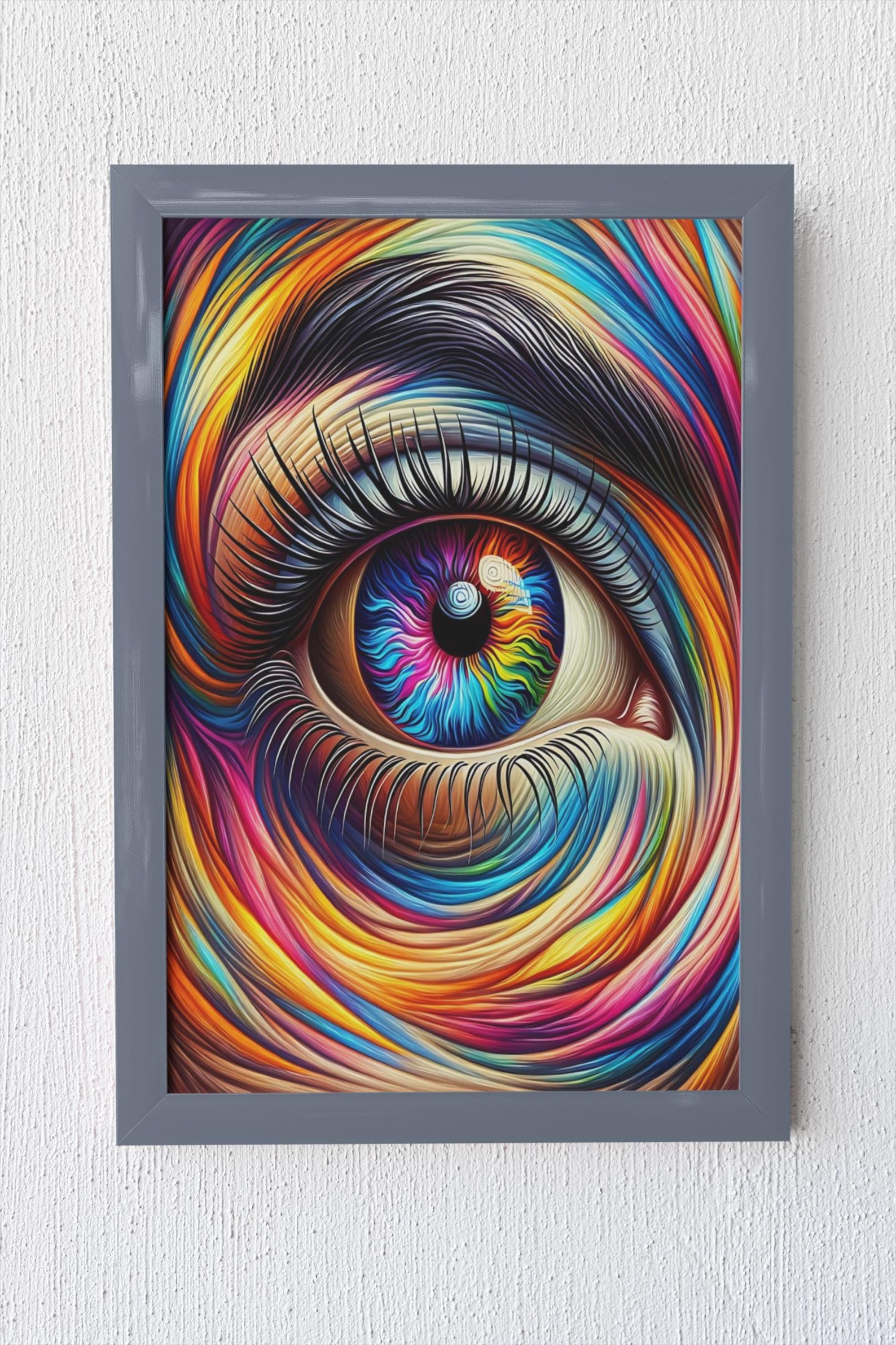 Psychedelic Eye Digital Wall Art Print | Trippy Visionary Digital ...