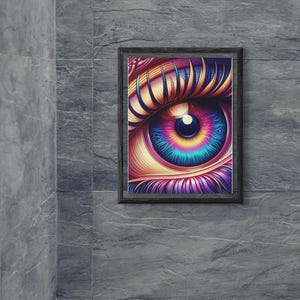Art mural numérique oeil, art mural numérique mauvais œil, art mural cils, art mural numérique imprimable, art mural, art mural numérique, décoration d'intérieur,