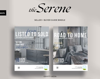 Realtor Buyer & Seller Guide Templates, Serene Collection (Digital Download)