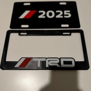 TRD Toyota Vehicle 2 License Plate Frames TRD Offroad 4x4 Toyota Racing Development