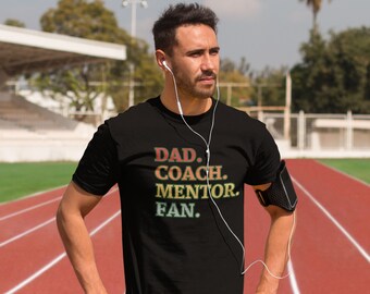 Papá entrenador mentor fan camiseta, camisas de entrenador, camiseta de papá entrenador, camiseta de papá entrenador, camisa del día del padre, regalo de papá, regalo para entrenador, mejor camisa de entrenador