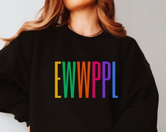 Sudadera unisex Ew People, camisas sarcásticas, camisa gráfica introvertida divertida, camisas geniales con refranes, suéter EWWPPL, camiseta antisocial club