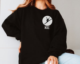 Chemise logo école de danse personnalisée, sweat-shirt équipe de danse personnalisé, chemise maman cool danse, cadeau pour danseuse, pull de concours de danse personnalisé