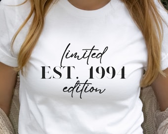 1994 30th Birthday T-Shirt For Women - Vintage Graphic Tee Birthday Gift