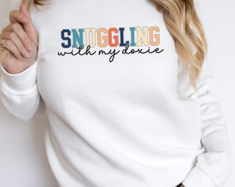 Unisex Dachshund Lover Sweatshirt, Retro Gift for Doxie Owners, Dachshund Christmas Clothes, Wiener Mama and Dad, Wiener Sausage Dog Shirt