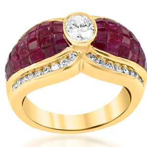 INVISIBLE SETTING RUBY Ring. image 2