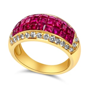 Pierścionek z niewidocznym rubinem. zdjęcie 1