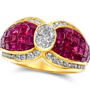 INVISIBLE SETTING RUBY Ring. image 1
