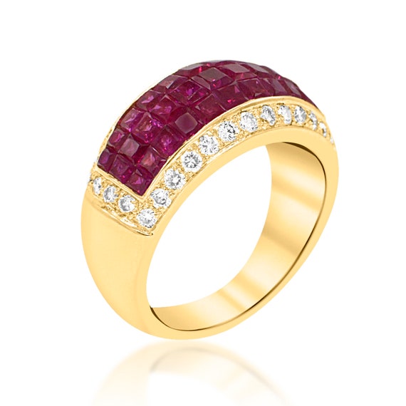 INVISIBLE SETTING RUBY Ring. - image 4