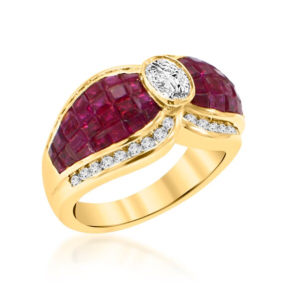 INVISIBLE SETTING RUBY Ring. - image 6