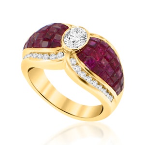 INVISIBLE SETTING RUBY Ring. image 3