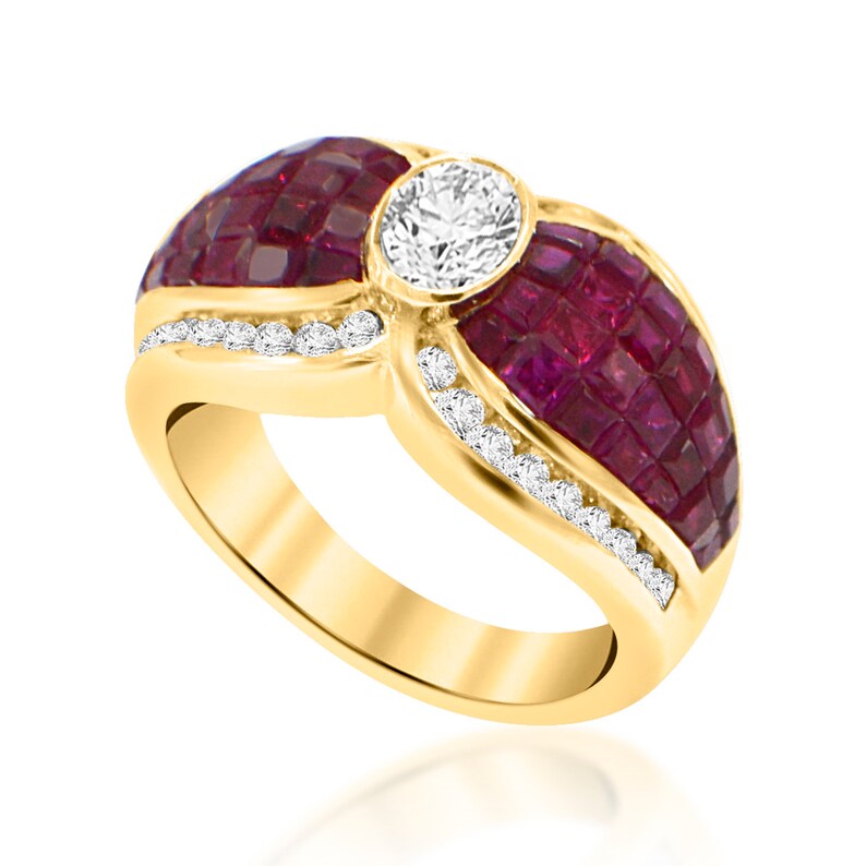 INVISIBLE SETTING RUBY Ring. image 3