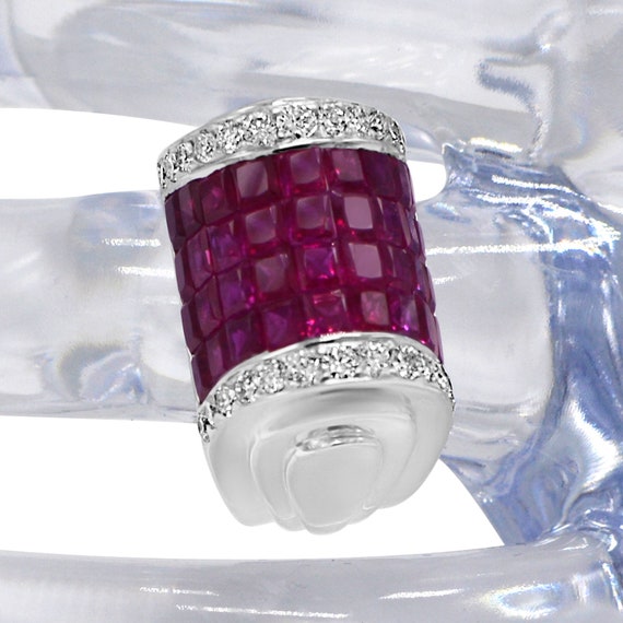 INVISIBLE SETTING RUBY Ring. - image 5