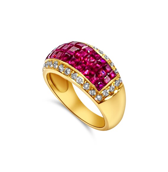 INVISIBLE SETTING RUBY Ring. - image 3