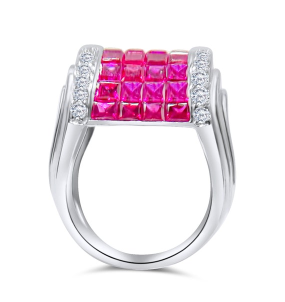 INVISIBLE SETTING RUBY Ring. - image 4