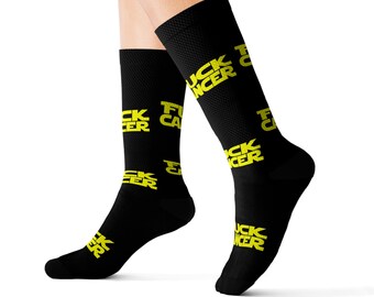 Fuck Cancer Sublimation Socks