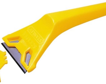 Stanley Handy Scraper, Yellow. Removes Paint from Windows,Glass Ceramic Hob,MULTI Purpose,Scraping Label