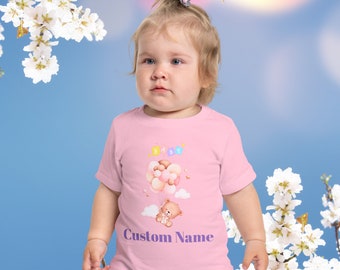 Customizable Baby T-shirt with Personalized Design - Unique Baby Gift. Baby Short Sleeve T-Shirt