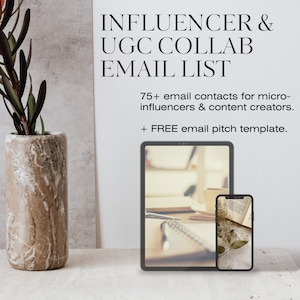 75+ Marken Kontakt-E-Mails! (Micro-Influencer, UGC, Content-Ersteller etc.)