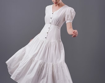 Linen Dress ELSA, Linen Midi Dress, Casual Linen Dress, Linen Summer dress,  Bridesmaid Dress, A-line linen dress, Fit And Flare Linen Dress