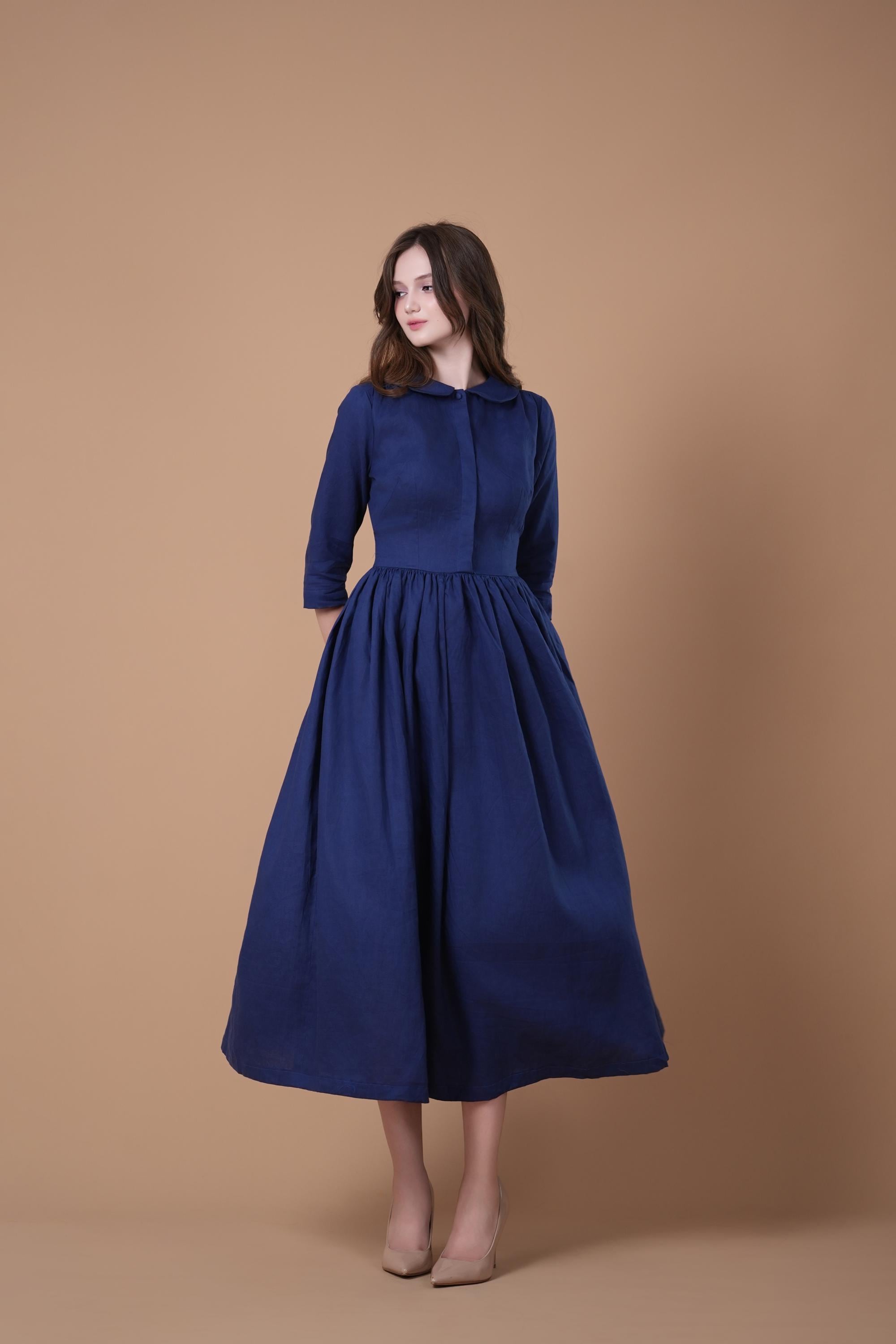 linen dress greece Resort Wear Dress