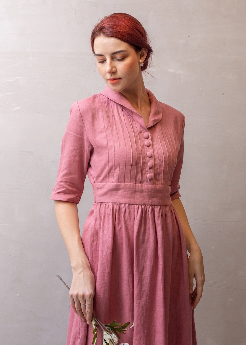 Elegant Linen Dress TOKYO Maxi Linen Dress Long Linen Dress Etsy