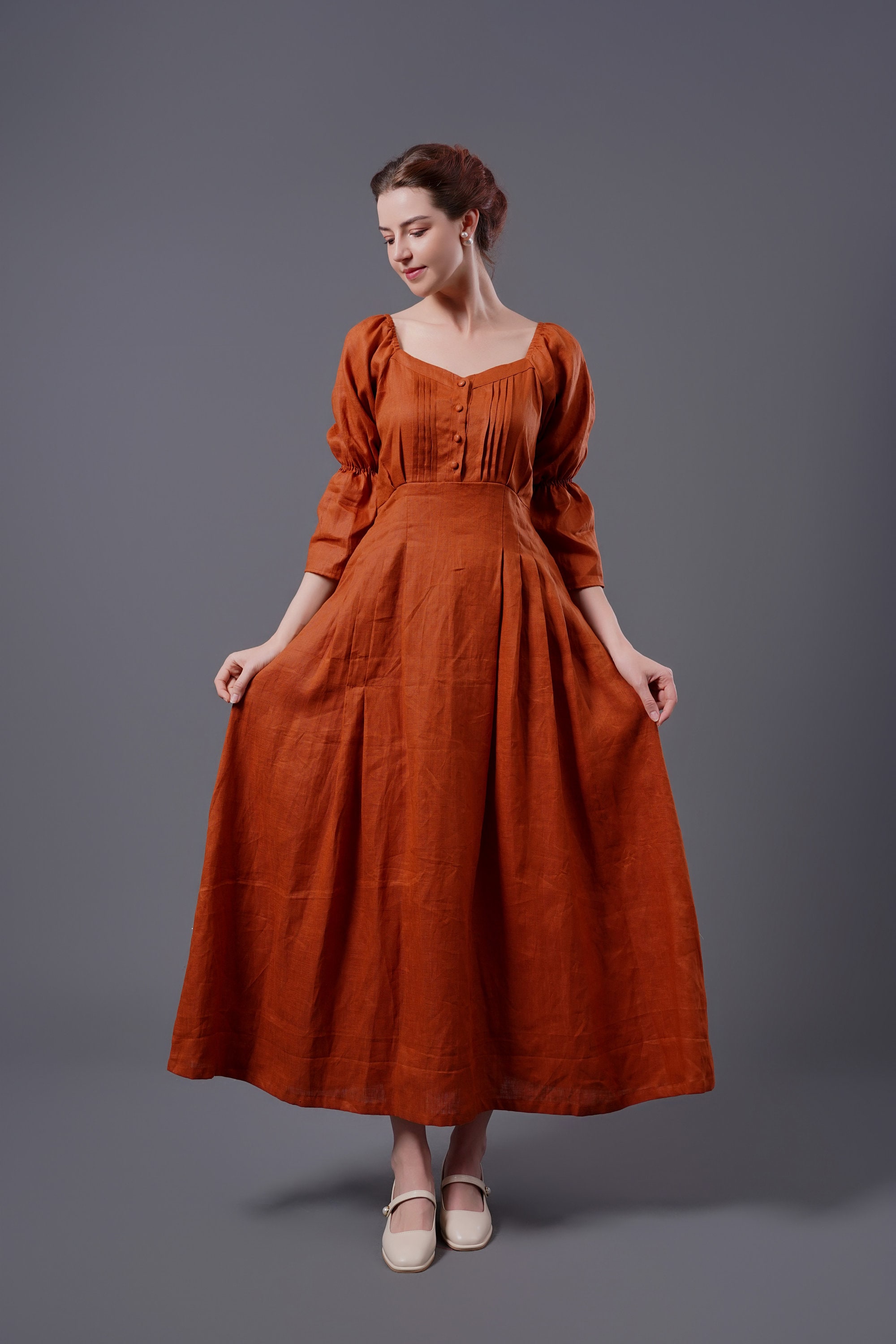 Pumpkin Bridesmaid Dresses