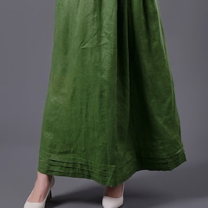 Elegant Linen Dress TOKYO, Maxi Linen Dress, Long Linen Dress, Handmade dress, Linen Summer dress, Linen Clothing for Women, Vintage linen image 6