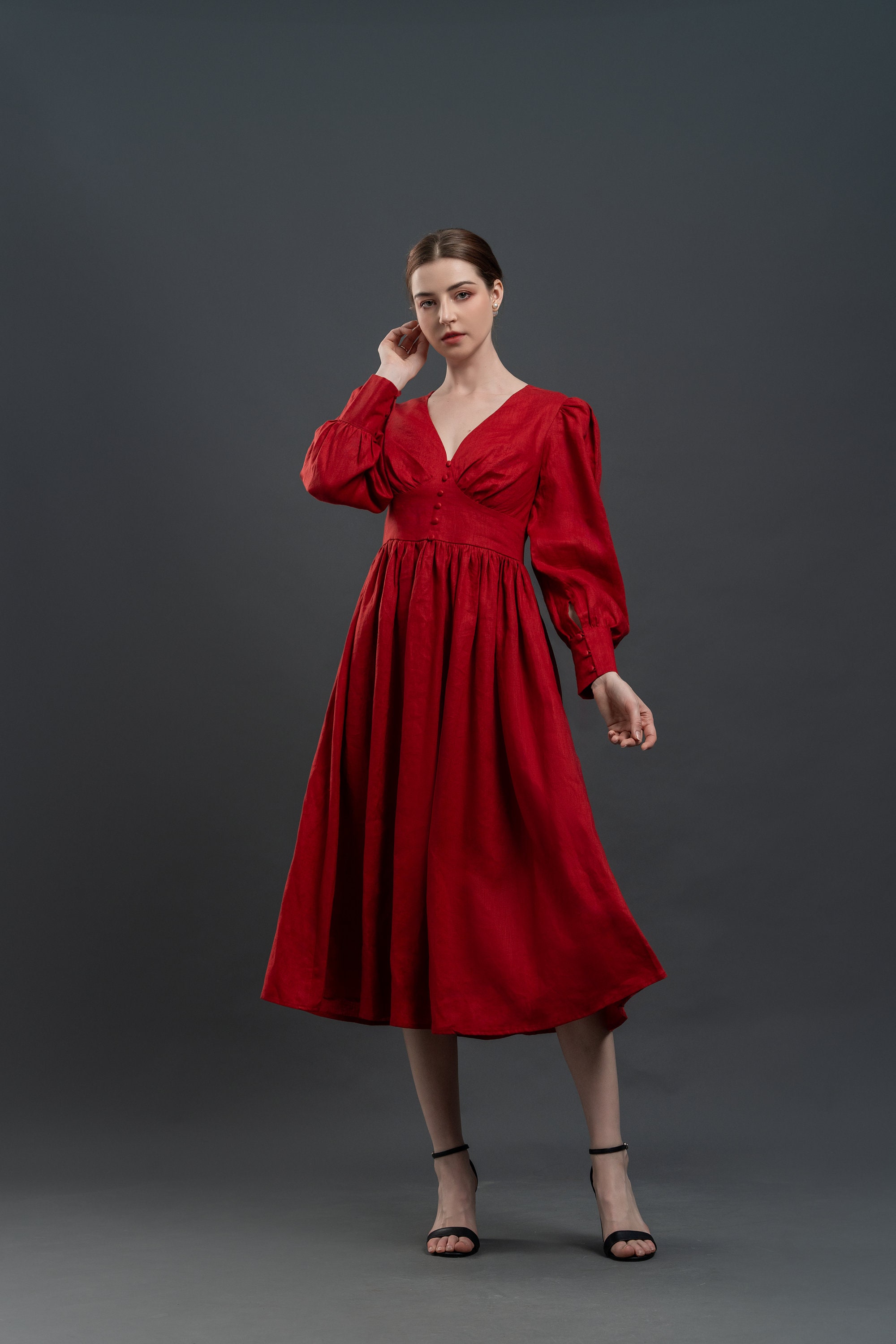 david's bridal bridesmaid dresses long Ruby Red Infinity Dress Bridesmaid Multiway Convertible Dress Made in main image 0