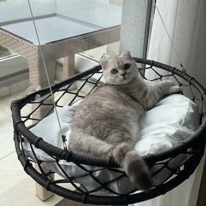 Cat Bed, Handmade Pet Pillow, Pet Bed, Home Decor Pet Bed, Cat Wall Hammock,  Cat Window Hammock, Cat Hammock, Cat Window Perch