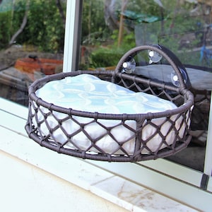 Home Decor Cat Bed, Handmade Cat Hammock, Cat Hammock, Pet Hammock,  Window Cat Perch, Cat Window,  Cat Window Bed, Cat Wall Hammock