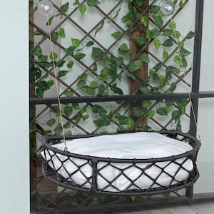 Cat Window Perch, Cat Hammock, Home Decor Cat Bed, Handmade Hammock, Decorative Hammock, Ped Bed, Cat Hammock Bed, Cat Window Perch