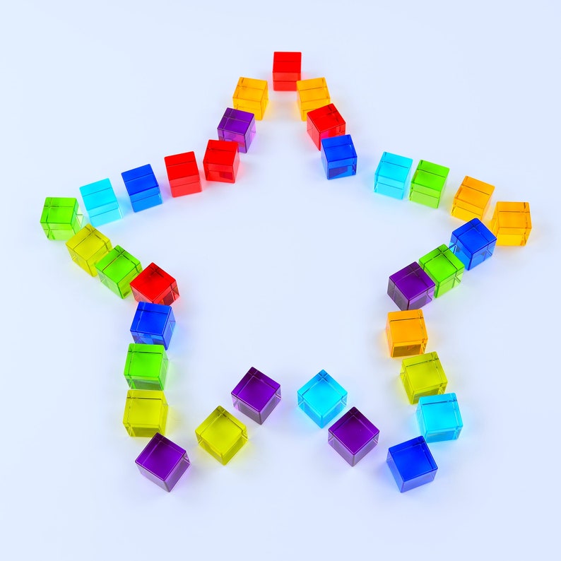 CMY Cubes® Plato's Cubes - 35 Color Cubes, Optical Cubes, Subtractive ...