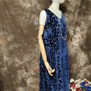 1920s style silk velvet drop waist dress with silk lining, Downton abbey dress