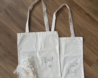 JGA cotton bag bride gift bridesmaid wedding girlfriend maid of honor shoulder bag