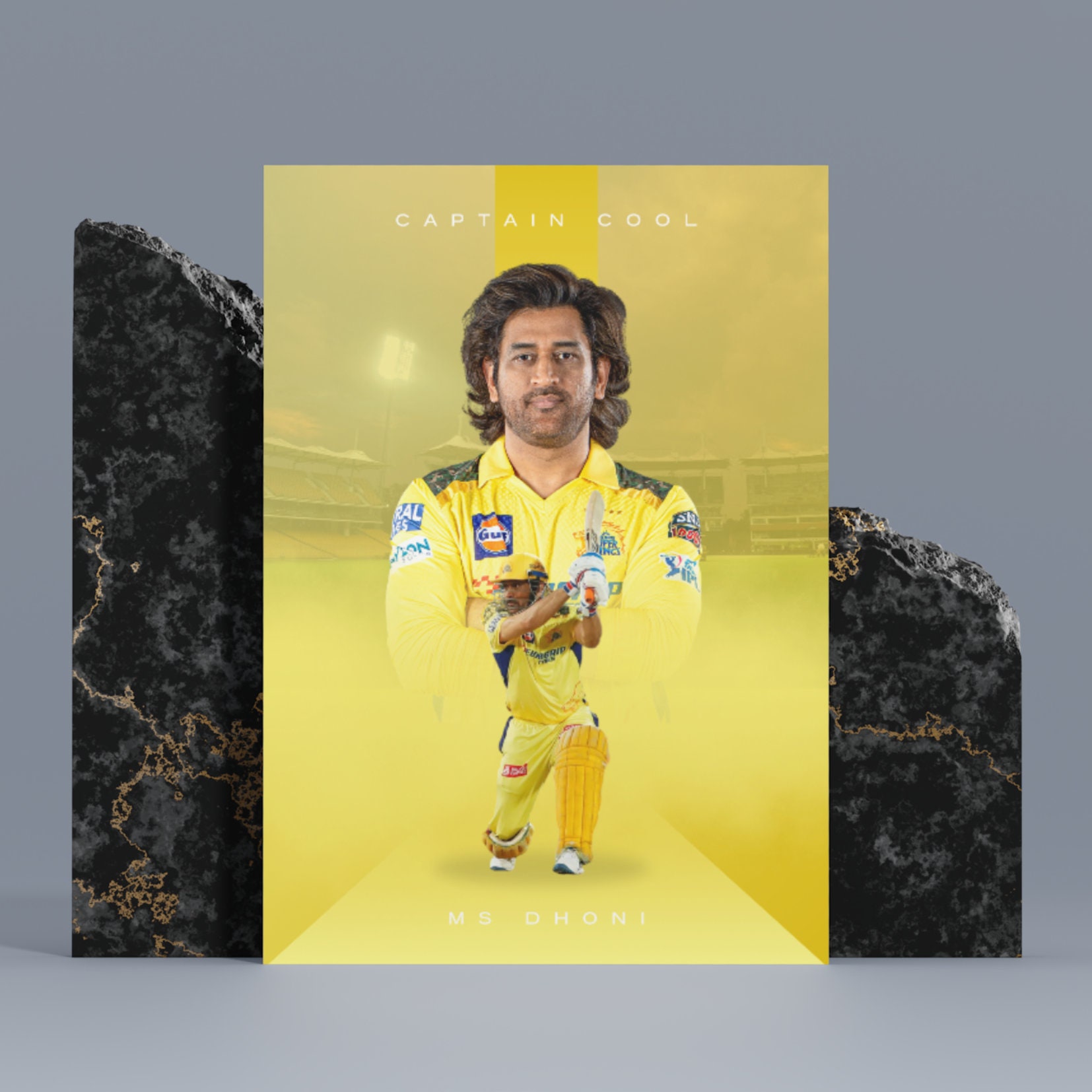 Mahendra Singh Dhoni Poster Ms Dhoni Poster MSD Poster Chennai Super ...