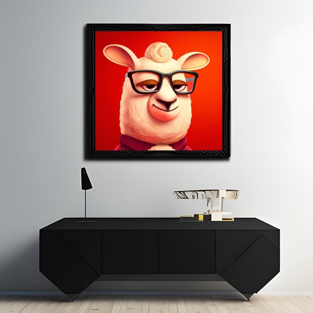 Sheep Poster Funny Poster for Kids Poster for Room Decor for Etsy