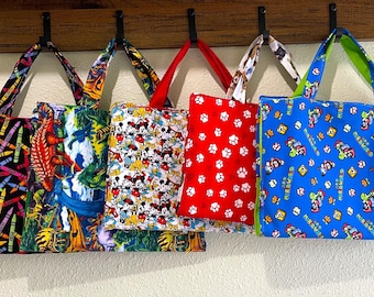 Crayon and Coloring Book Carrier Tote – Cotton Art Organizer