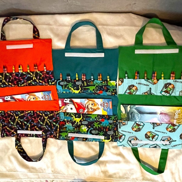 Crayon Carrier Tote - Color Book Carrier with FREE Personalization!