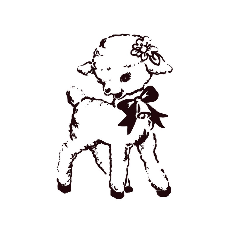 Vintage Lamb Baby Tee Etsy